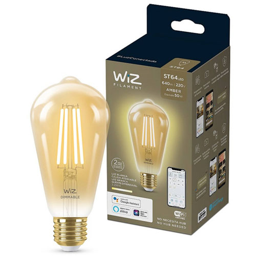 Lámpara Inteligente Wiz Edison LED G95 6,9W Filamento