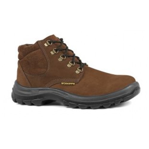 Botin Worksafe Punta Plastico Nobuck Marron N°45