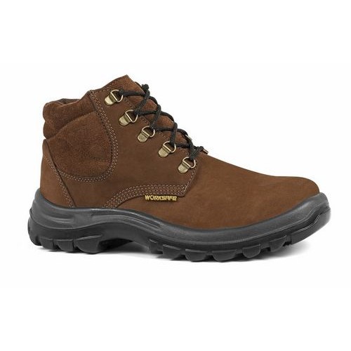 Botin Worksafe Punta Acero Nobuck Marron N°45