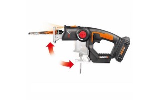 Sierra Caladora Recíproca a Batería Worx Axis WX550L 20V Sierra Caladora Recíproca a Batería Worx Axis WX550L 20V