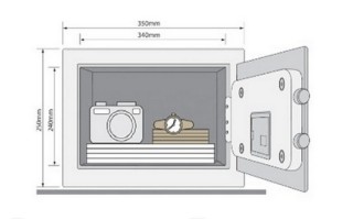 Caja de Seguridad Yale Value Home 25x35x25cm Caja de Seguridad Yale Value Home 25x35x25cm
