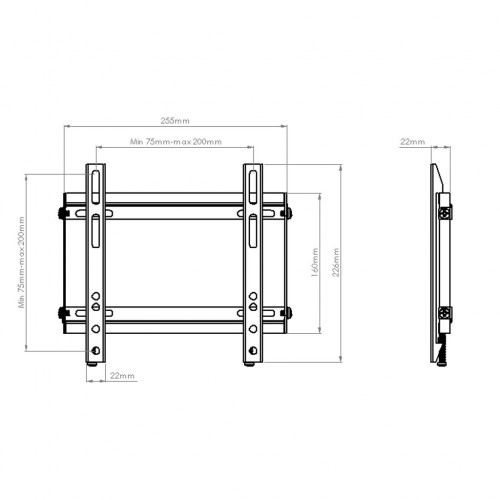 Soporte para TV Brasforma SBRP204 Fijo 23" a 42"