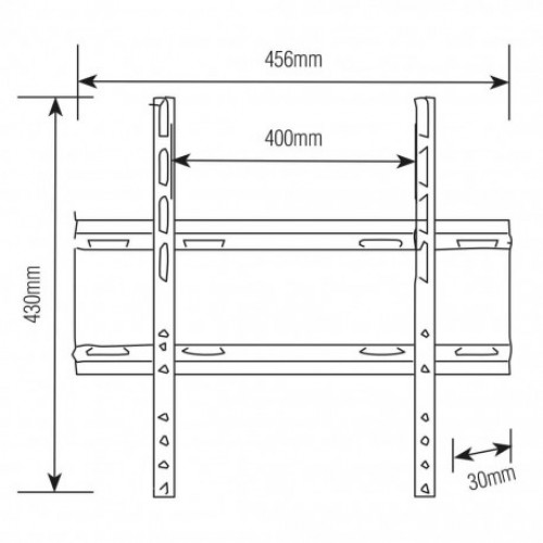 Soporte para TV Brasforma SBRP404 Fijo 32" a 55"