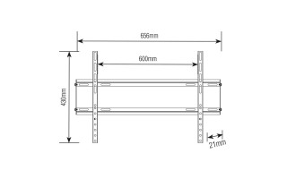Soporte para TV Brasforma SBRP604 Fijo 37" a 70" Soporte para TV Brasforma SBRP604 Fijo 37" a 70"