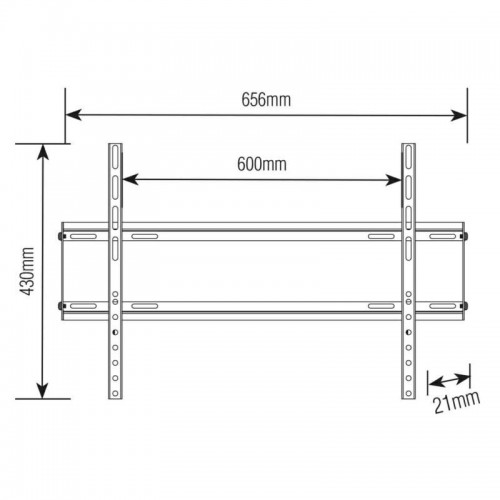 Soporte para TV Brasforma SBRP604 Fijo 37" a 70"