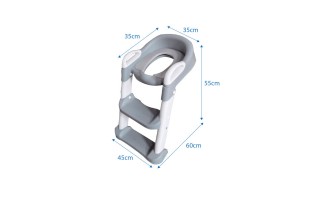 Adaptador Urinario Infantil iGPro IGAU con Escalera Gris Adaptador Urinario Infantil iGPro IGAU con Escalera Gris