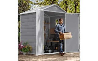 Depósito de Jardín iGPro IGBPP181 PVC 181x102x220cm Depósito de Jardín iGPro IGBPP181 PVC 181x102x220cm