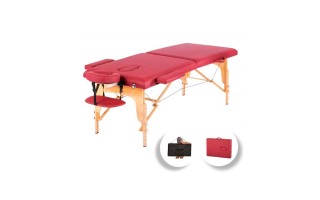 Camilla Portátil iGPro IGCM2 2 Cuerpos Rojo p/ Masajes Camilla Portátil iGPro IGCM2 2 Cuerpos Rojo p/ Masajes