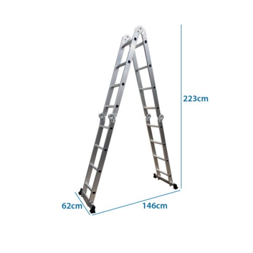 Escalera Multiusos iGPro IGEP Aluminio 16pel. 4,7m