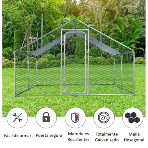 Gallinero iGPro IGGA4 4x4x1,75m Galvanizado