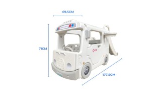 Tobogán Infantil iGPro IGGL7699B Autobús Blanco Tobogán Infantil iGPro IGGL7699B Autobús Blanco
