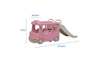 Tobogán Infantil iGPro IGGL7699R Autobús Rosado Tobogán Infantil iGPro IGGL7699R Autobús Rosado
