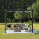 Pérgola iGPro Aluminio 4x3m con Toldo Corredizo