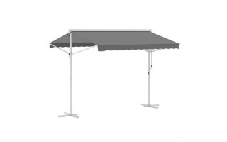 Toldo Parasol iGPro IGTAUT30 Retráctil 3x3m Gris Toldo Parasol iGPro IGTAUT30 Retráctil 3x3m Gris