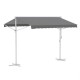 Toldo Parasol iGPro IGTAUT30 Retráctil 3x3m Gris