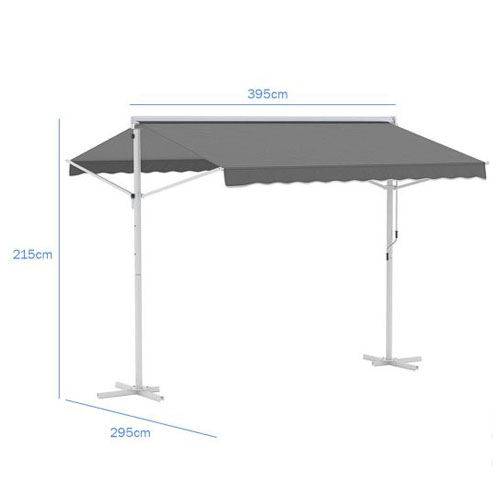 Toldo Parasol iGPro IGTAUT40 Retráctil 4x3m Gris