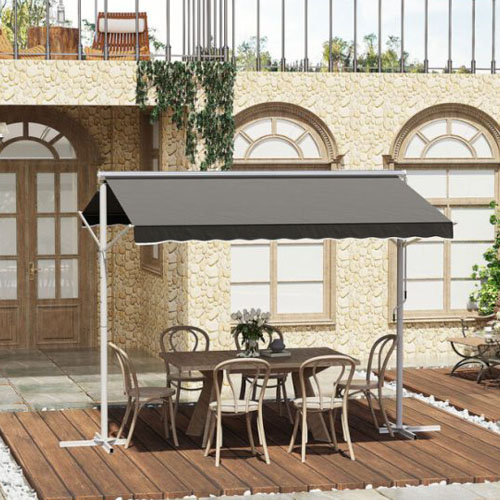 Toldo Parasol iGPro IGTAUT40 Retráctil 4x3m Gris