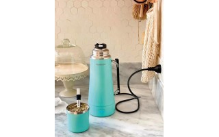 Termo Eléctrico Peabody eTermo 1L 700W Inox Celeste Termo Eléctrico Peabody eTermo 1L 700W Inox Celeste