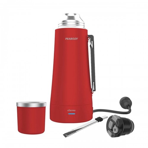 Termo Eléctrico Peabody eTermo 1L 700W Inox Rojo