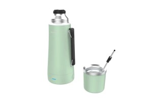 Termo Eléctrico Peabody eTermo 1L 700W Inox Verde Termo Eléctrico Peabody eTermo 1L 700W Inox Verde