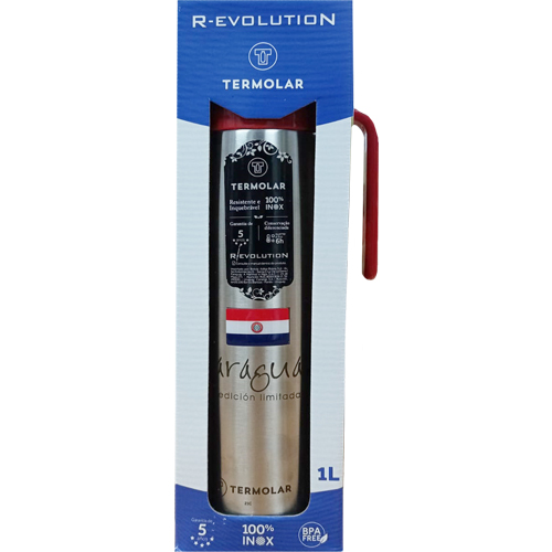 Termo con Pico Termolar R-Evolution 1L Inox. Paraguay